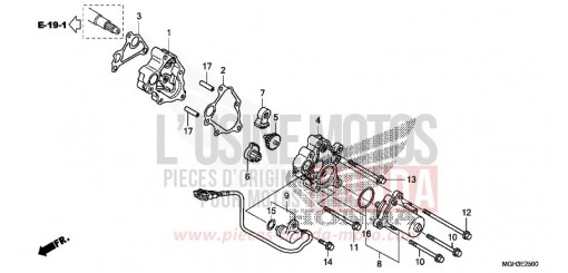 DEMULTIPLICATEUR VFR1200XDD de 2013